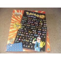 Pokemon 200 Piece Puzzle. 1999. Very Rare now. All Pieces there. a few stickers missing.