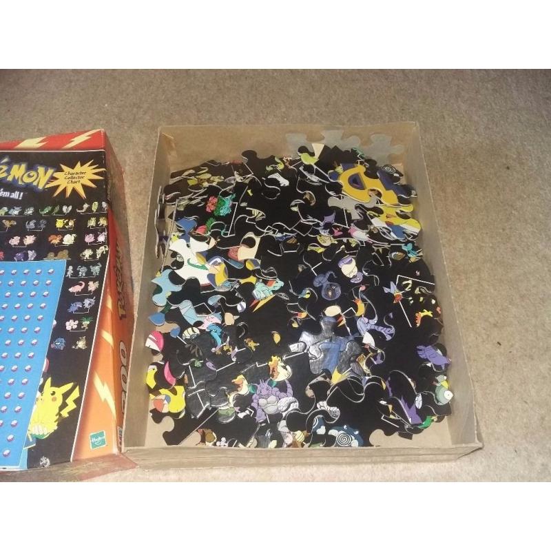 Pokemon 200 Piece Puzzle. 1999. Very Rare now. All Pieces there. a few stickers missing.